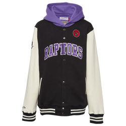 Garçons, Scolaire - Mitchell & Ness Blouson en molleton Premiers rangs Raptors - Mauve/Noir/Blanc