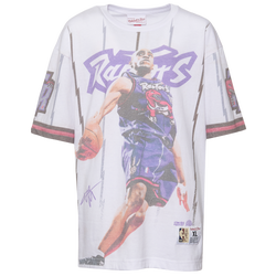 Boys' Grade School - Mitchell & Ness Vince Carter Playmaker Sub S/S T-Shirt  - White/Black/Purple