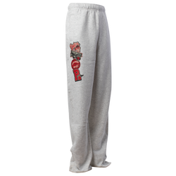 Boys' Grade School - Nike Raptors Game Time Fleece Pants - Grey/Red