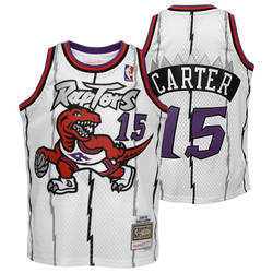 Boys' Grade School - Outerstuff Raptors Swingman Home Jersey-Carter - White/Purple