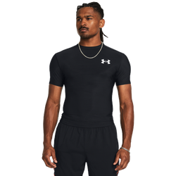 Men's - Under Armour Heatgear OG Compression Short Sleeve - Black/White