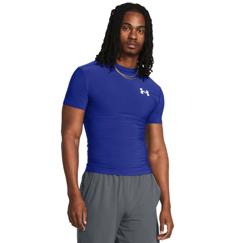 

Under Armour Mens Under Armour Heatgear OG Compression Short Sleeve - Mens Royal/White Size S