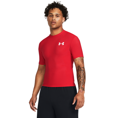 

Under Armour Mens Under Armour Heatgear OG Compression Short Sleeve - Mens Red/White Size M
