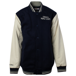 Boys' Grade School - Mitchell & Ness Maple Leafs Varsity Team Jacket - Blue/White