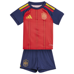 Boys' Toddler - adidas Spain Home 2 Piece Set  - Red/Yellow