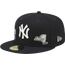 New Era Yankees City Identity Fitted Cap - Men's Navy/White