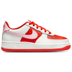 Girls' Grade School - Nike Air Force 1 VD  - Pink/Summit White