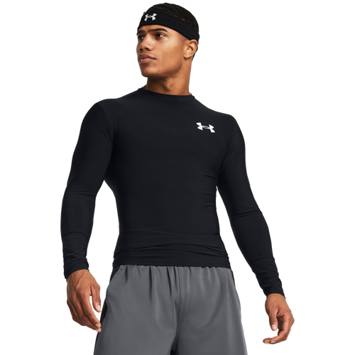 

Under Armour Mens Under Armour Heatgear OG Compression Long Sleeve - Mens Black/White Size S