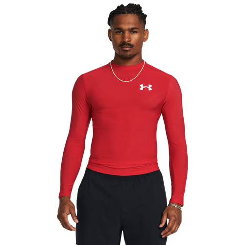 

Under Armour Mens Under Armour Heatgear OG Compression Long Sleeve - Mens White/Red Size 4XL