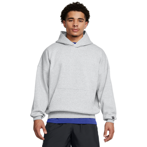 

Under Armour Mens Under Armour Icon Fleece Oversized Hoodie - Mens Mod Grey/Black