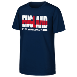 Boys' Grade School - Outerstuff England Player Flag Wordmark T-Shirt  - Navy/White