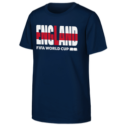 Boys' Preschool - Outerstuff England Player Flag Wordmark T-Shirt  - Navy/White