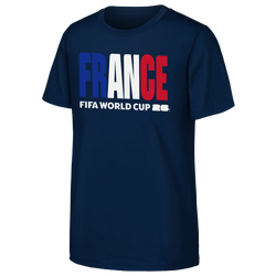 Garçons, Scolaire - Outerstuff T-shirt avec mot-symbole du drapeau de joueur de la France - Bleu marine/Multi