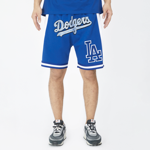 

Pro Standard Mens Pro Standard Dodgers Chrome Fleece Shorts - Mens Blue/White Size XXL