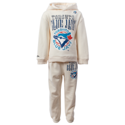 Garçons, materne - Mitchell & Ness Chandail à capuchon surdimensionné en molleton Blue Jays Hangtime - Naturel