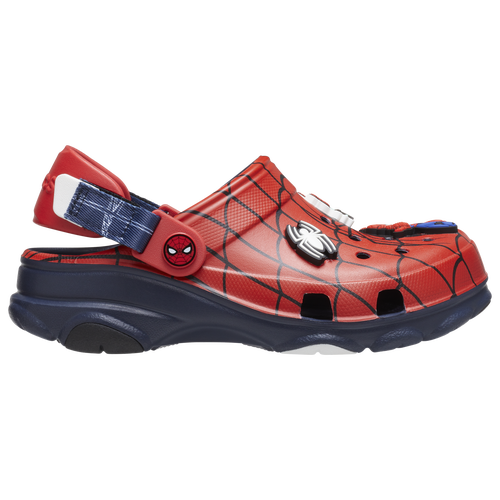 

Boys Crocs Crocs Team Spider-Man All-Terrain Clogs - Boys' Grade School Shoe Navy/Red Size 04.0