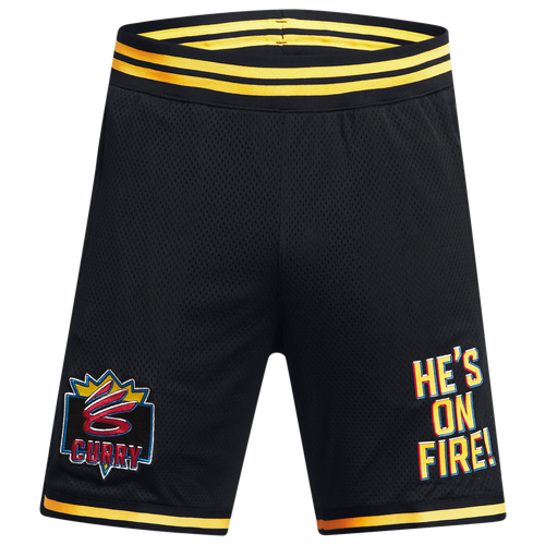 

Under Armour Mens Under Armour Curry NBA Jam Shorts - Mens Black/Black Size M