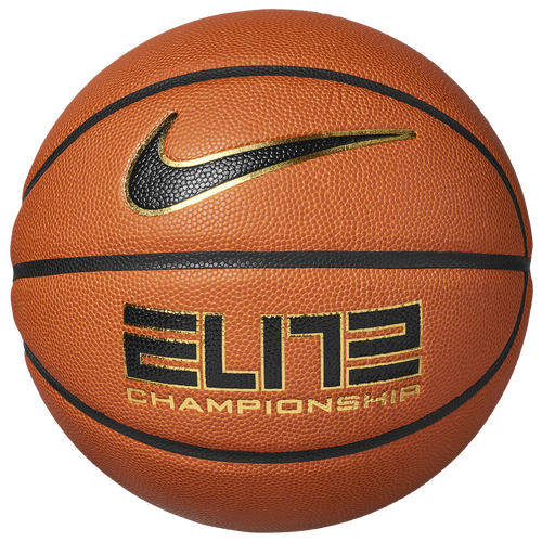 

Nike Womens Nike Team Elite Championship 8P 2.0 Basketball NFHS - Womens Orange/Black/Gold Size One Size