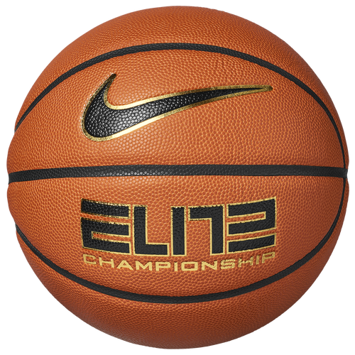 MENS - Nike Team Elite Championship 8P Basketball NFHS - Orange/Black Gold