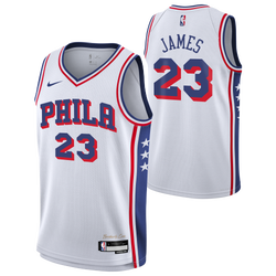Boys' Grade School - Nike 76ers Swingman Jersey Association Edition - White