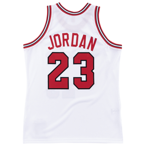 

Mitchell & Ness Mens Michael Jordan Mitchell & Ness Bulls Authentic Jersey - Mens White/Red Size M