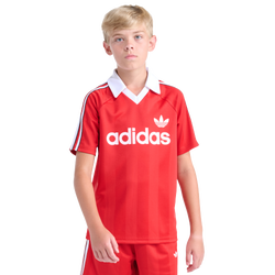 Boys' Grade School - adidas Archive Jersey  - Scarlet/White