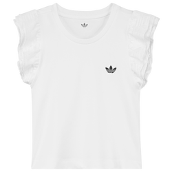 Girls' Grade School - adidas Slim T-Shirt  - White/White