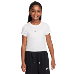 Filles, Scolaire - Nike T-shirt trois-quarts à manches courtes moderne fuselé - Blanc/Noir