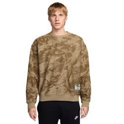 Men's - Nike NSW T Shirt 90 Nike Air  - Tan/Olive