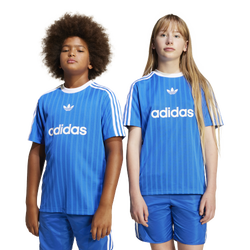 Boys' Grade School - adidas Short Sleeve T-Shirt  - Blue/White