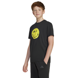 Boys' Grade School - adidas SMI T-Shirt  - Black/Bright Yellow/Carbon