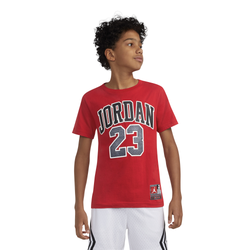 Boys' Grade School - Jordan Practice Flight T-Shirt - Black/Gym Red