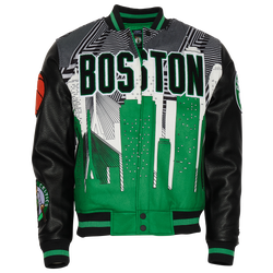 Men's - Pro Standard Celtics Remix Varsity Jacket - Black/Black