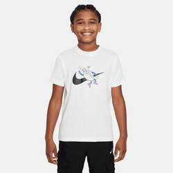 Boys' Grade School - Nike NSW Football T-Shirt  - White