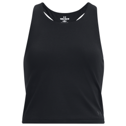 Girls' Grade School - Under Armour Motion Cropped Tank - Black/Black