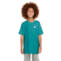Garçons, Scolaire - Nike T-shirt NSW EMB Futura - Énergie/Blanc