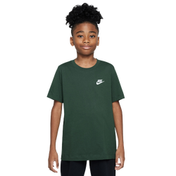 Garçons, Scolaire - Nike T-shirt NSW EMB Futura - Sapin/Blanc