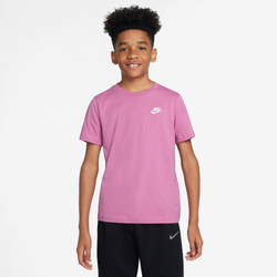 Boys' Grade School - Nike NSW EMB Futura T-Shirt - Pink/White