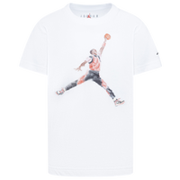 Jordan Junior Boys' Holiday Shine Allover Print T-Shirt / White