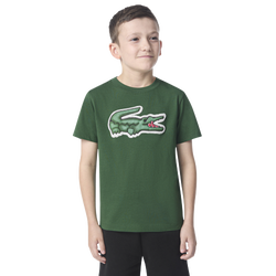 Boys' Grade School - Lacoste Puff T-Shirt  - Green/Green