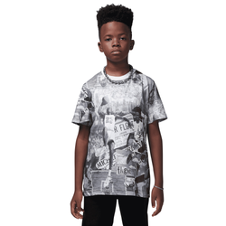 Boys' Grade School - Jordan Brooklyn Collage AOP S/S T-Shirt - Black/Multi