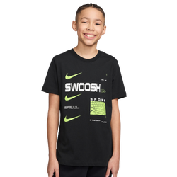 Boys' Grade School - Nike NSW Swoosh SPT T-Shirt  - Black/Multi