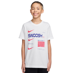 Boys' Grade School - Nike NSW Swoosh SPT T-Shirt  - White/Multi