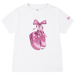 Filles, maternelle - Nike T-shirt à manches courtes Bowmax - Blanc/Rose