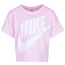 Nike Icon Boxy T-Shirt - Girls' Preschool Pink/White