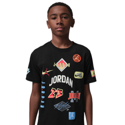Boys' Grade School - Jordan Dynasty Patch T-Shirt  - Black/Multi
