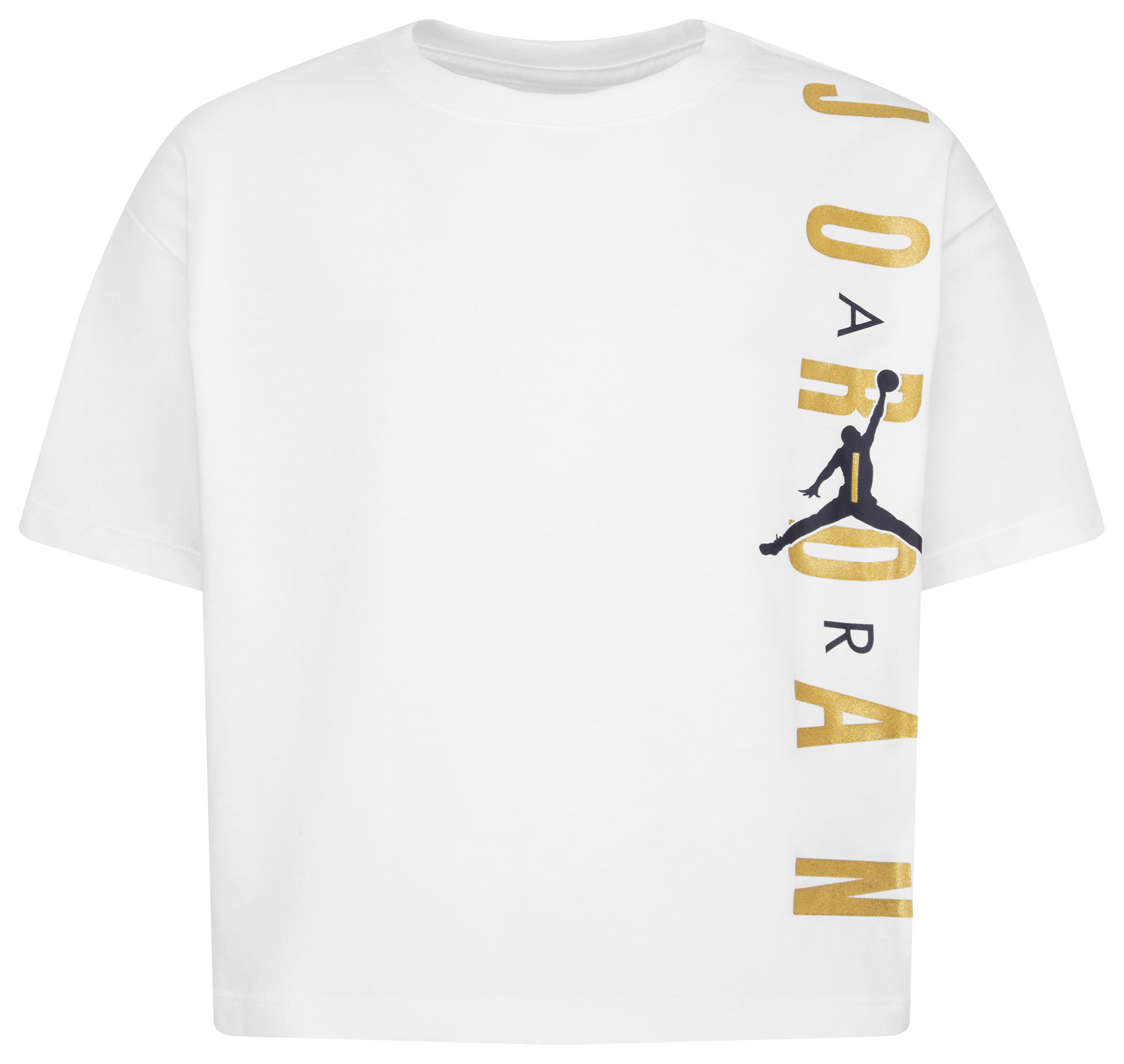 Black white and gold jordan shirt hotsell