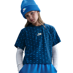Girls' Grade School - Nike Ouch T-Shirt  - Brave Blue