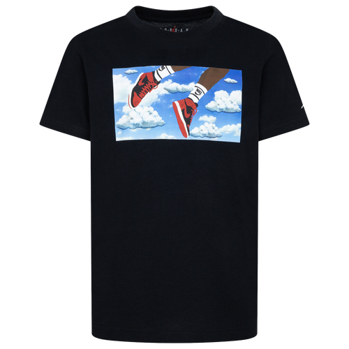 Jordan Boys In Flight Short Sleeve T Shirt Boys Grade School Multi Black Size XL