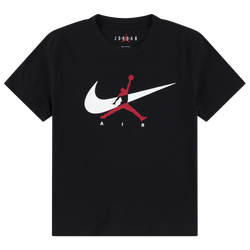 Boys' Preschool - Jordan Jumpman Swoosh Intersection  - Black/White